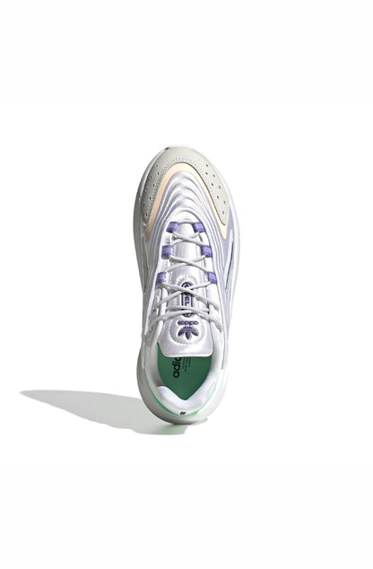 Tênis Adidas Ozelia Branco/Roxo/Verde