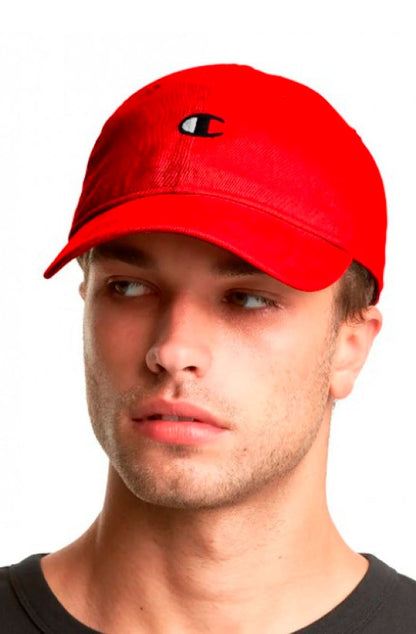 Boné Champion Vermelho Aba Curva Dad Hat Vermelho