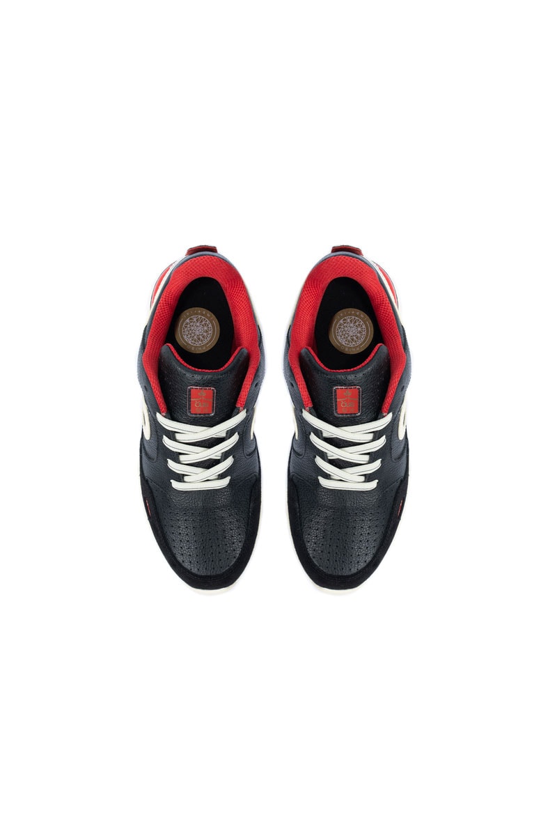 Tênis OUS Phibo 1123 Moyo Imperial Preto/Bege/vermelho