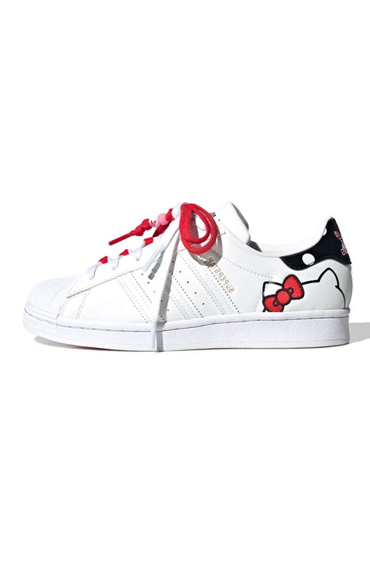 Tênis Adidas Superstar Hello Kitty Branco/Preto/Vermelho