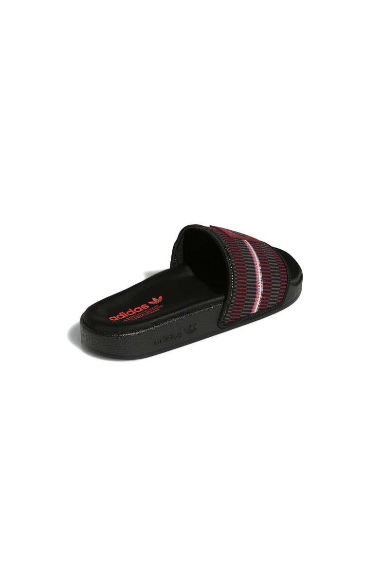 Chinelo Adidas Adilette Patchwork Preto/Bordo