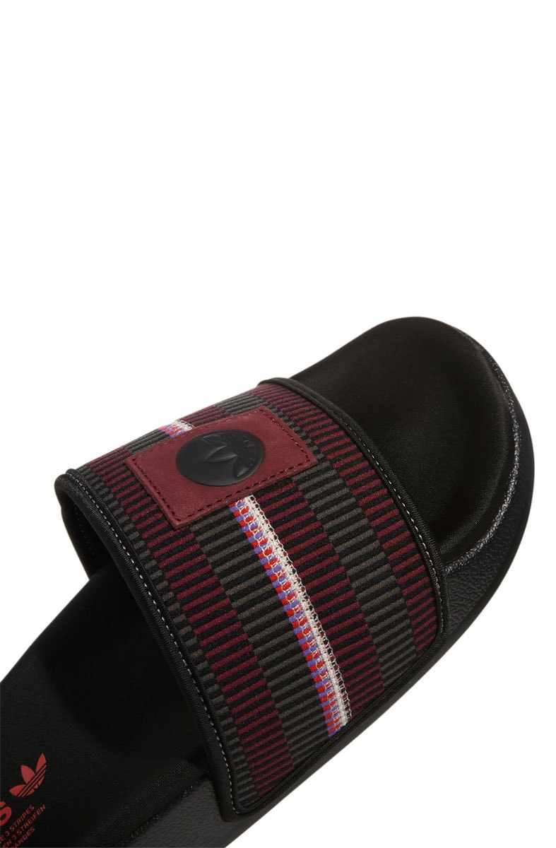 Chinelo Adidas Adilette Patchwork Preto/Bordo