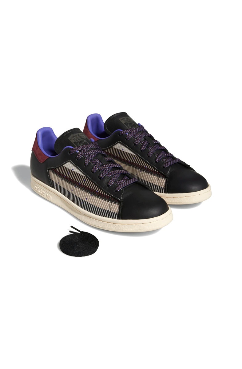 Tênis Adidas Stan Smith Patchwork Preto/Bege/Bordo