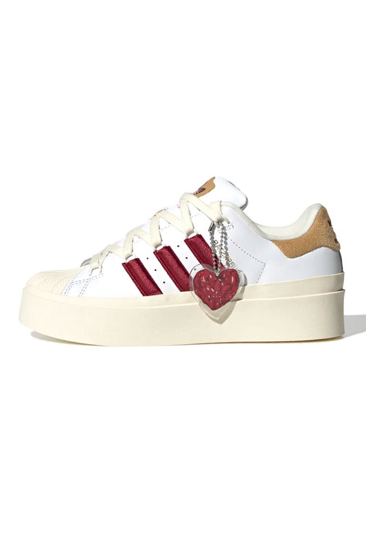 Tênis Adidas Superstar Bonega Feminino Bege/Bordo