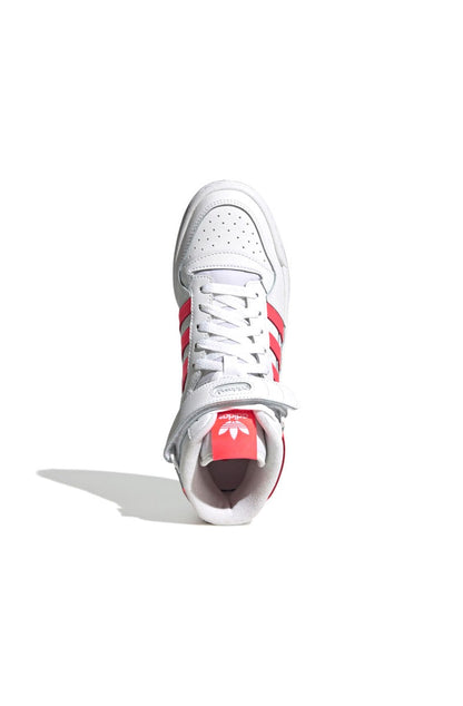 Tênis Adidas Forum Mid Feminino  Branco/Rosa