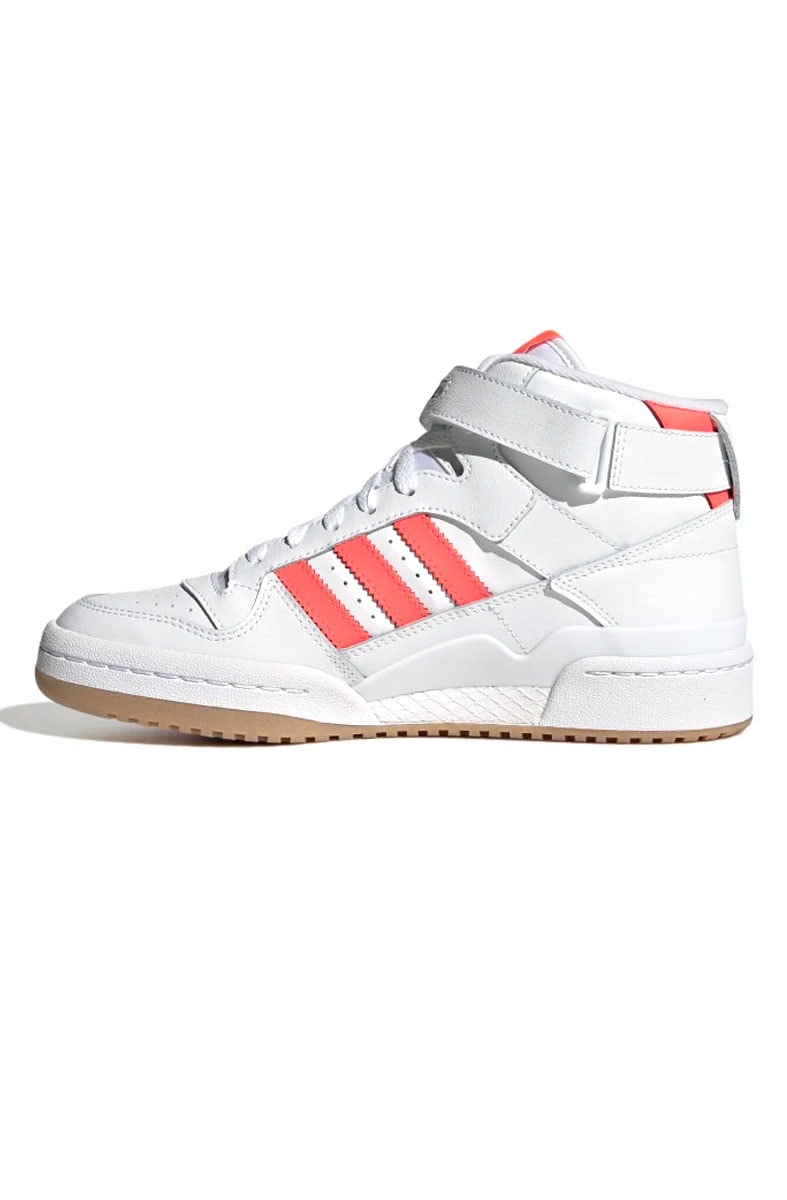 Tênis Adidas Forum Mid Feminino  Branco/Rosa