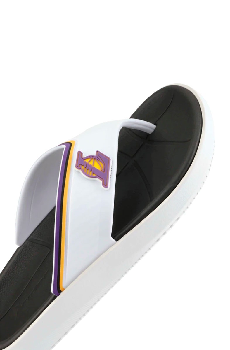 Chinelo Rider Dedo Block Lakers Branco/Preto/Amarelo