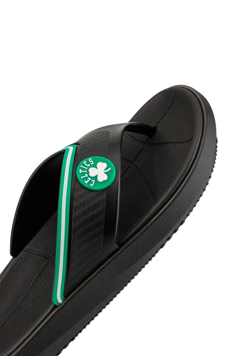 Chinelo Rider Dedo Block Celtics Preto/Verde/Branco