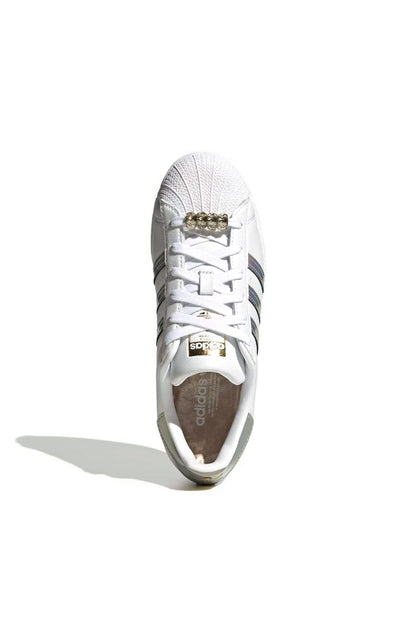 Tênis Adidas Superstar Branco/Prata