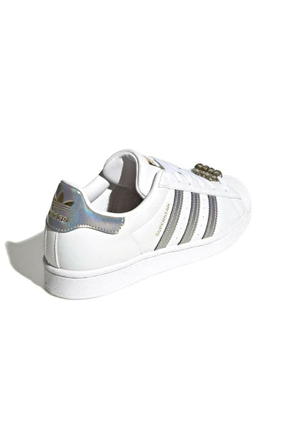 Tênis Adidas Superstar Branco/Prata