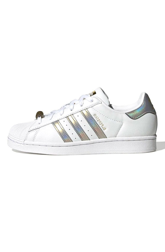 Tênis Adidas Superstar Branco/Prata