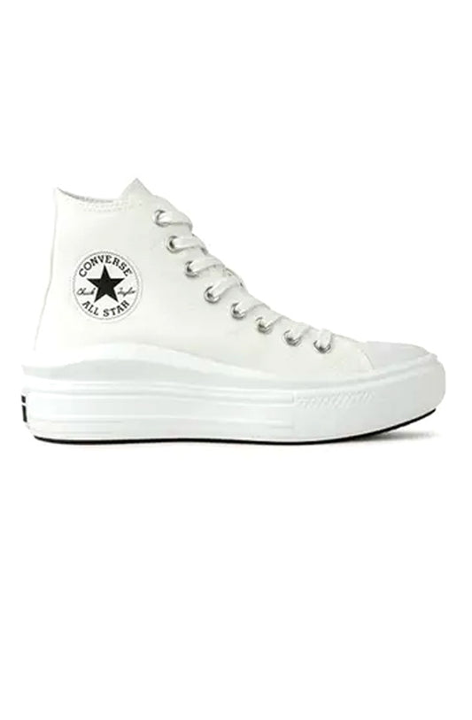 Tênis Converse Chuck Taylor All-Star Plataforma Hi Move Branco/Preto