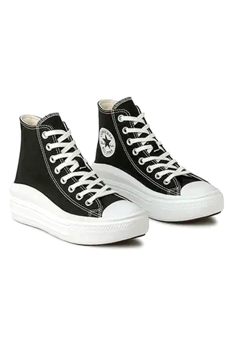 Tênis Converse Chuck Taylor All-Star Plataforma Hi Move Preto/Branco