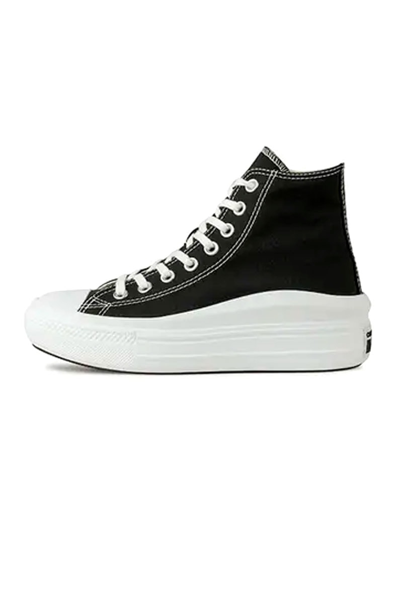 Tênis Converse Chuck Taylor All-Star Plataforma Hi Move Preto/Branco