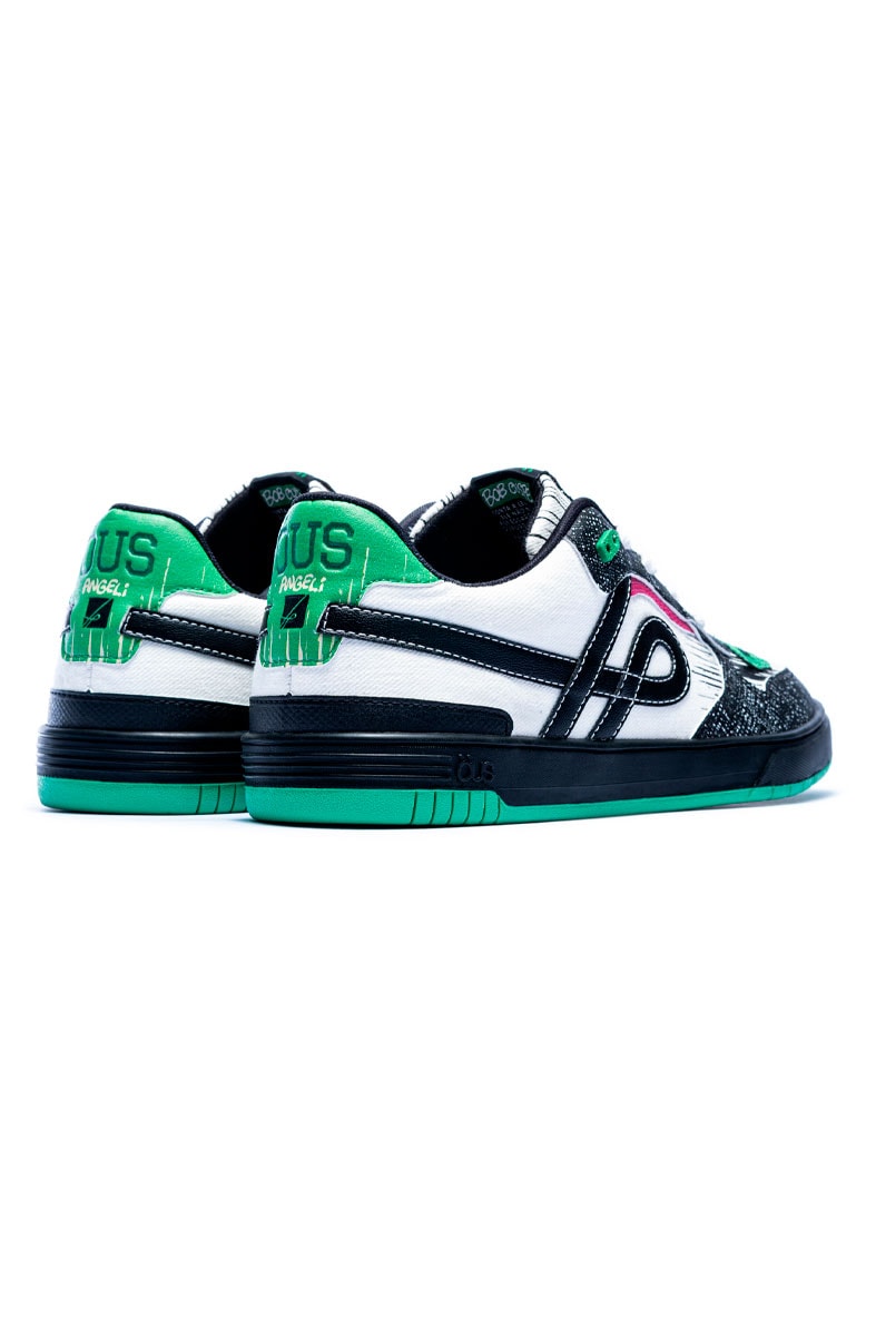 Tênis OUS Bets x Angeli Bob Cuspe Preto/Branco/Verde