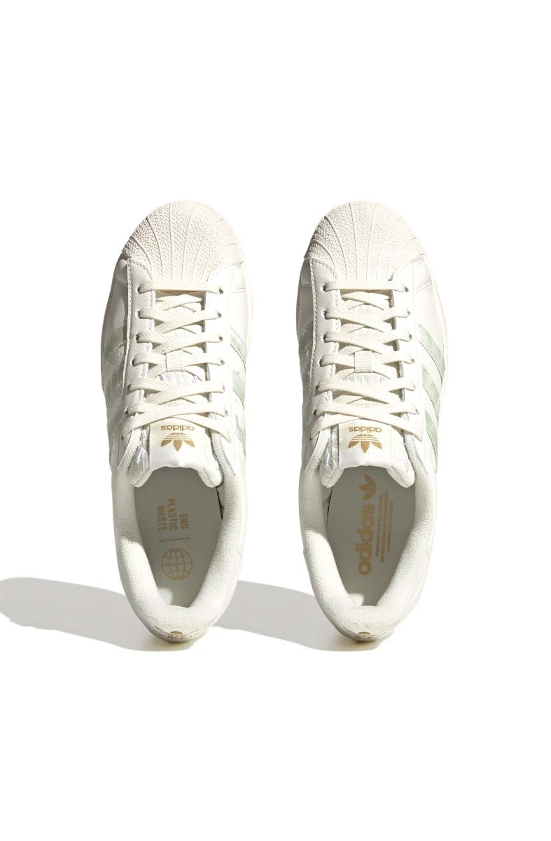 Tênis Adidas Superstar Vegan Feminino Off White