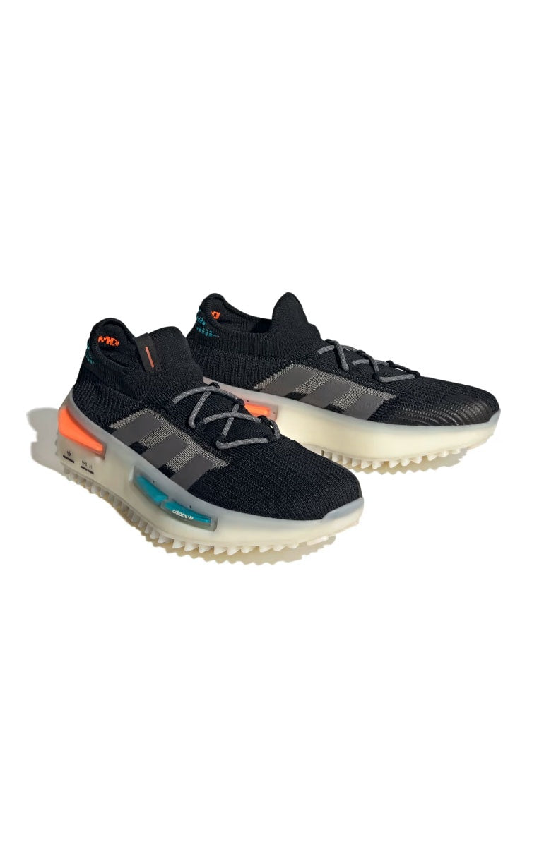 Tênis Adidas NMD S1 Preto/Cinza/Off-White