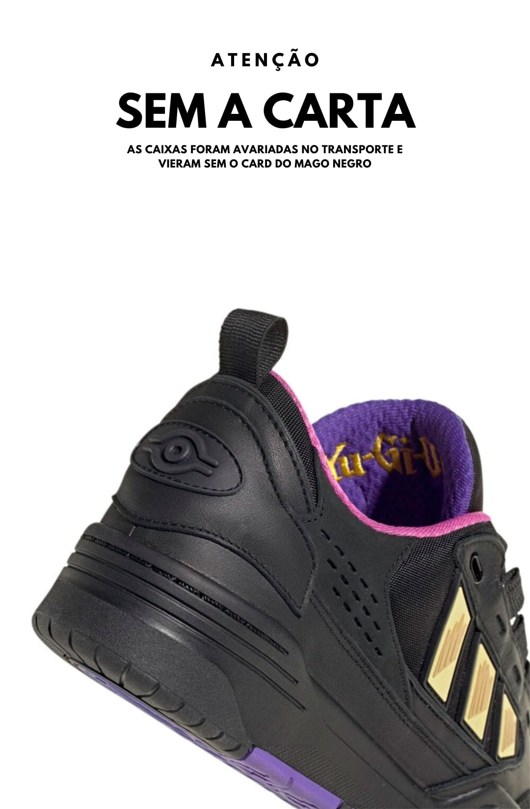 **SEM CARD** Tênis Adidas ADI2000 YU-GI-OH Preto/Roxo