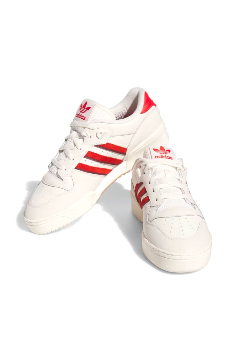 Tênis Adidas Rivalry Low Branco/Vermelho