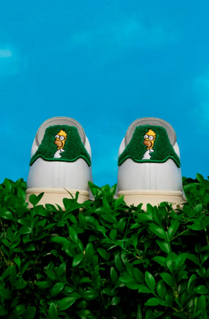 Tênis Adidas Homer Simpson x Stan Smith Branco/Verde IE7564