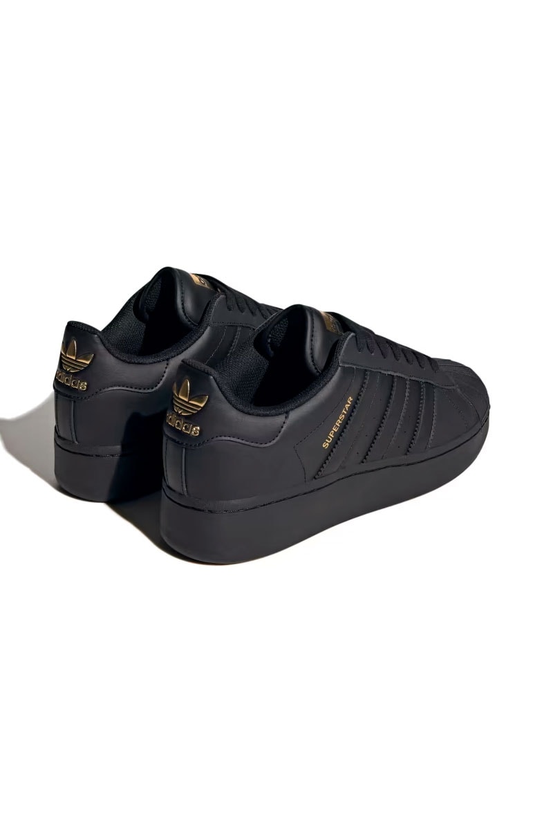 Tênis Adidas Superstar XLG Preto/Dourado ID4656