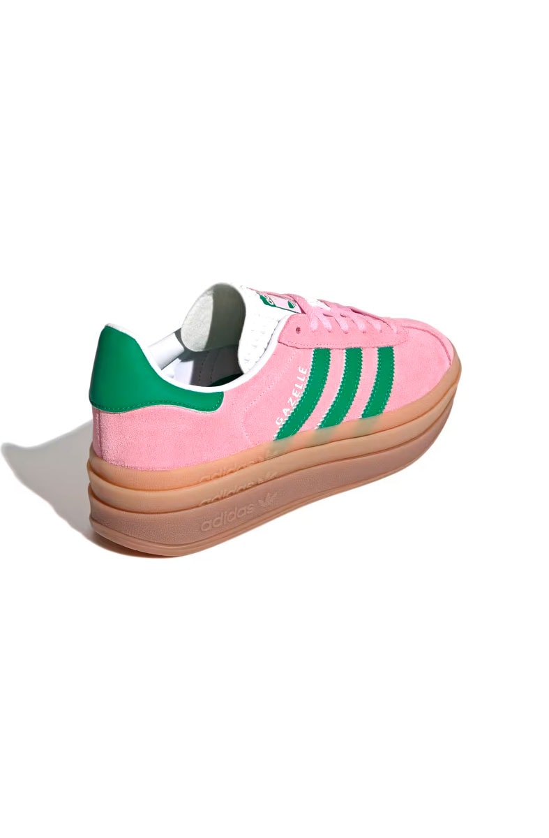 Tênis Adidas Gazelle Bold Feminino Rosa/Verde IE0420