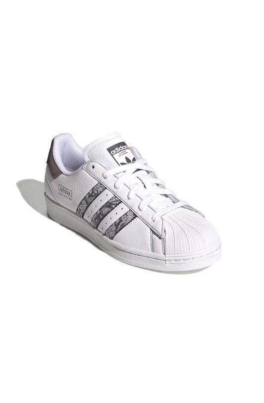 Tênis Adidas Superstar Feminino Branco/Cinza IE3008