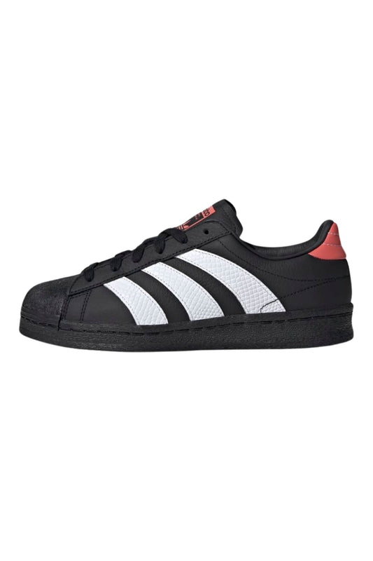 Tênis Adidas Superstar 82 Feminino Preto/Branco/Vermelho IE3056