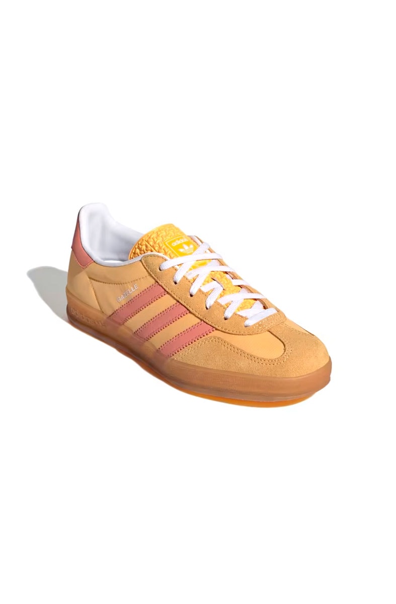 Tênis Adidas Gazelle Indoor Feminino Laranja/Amarelo IE2959
