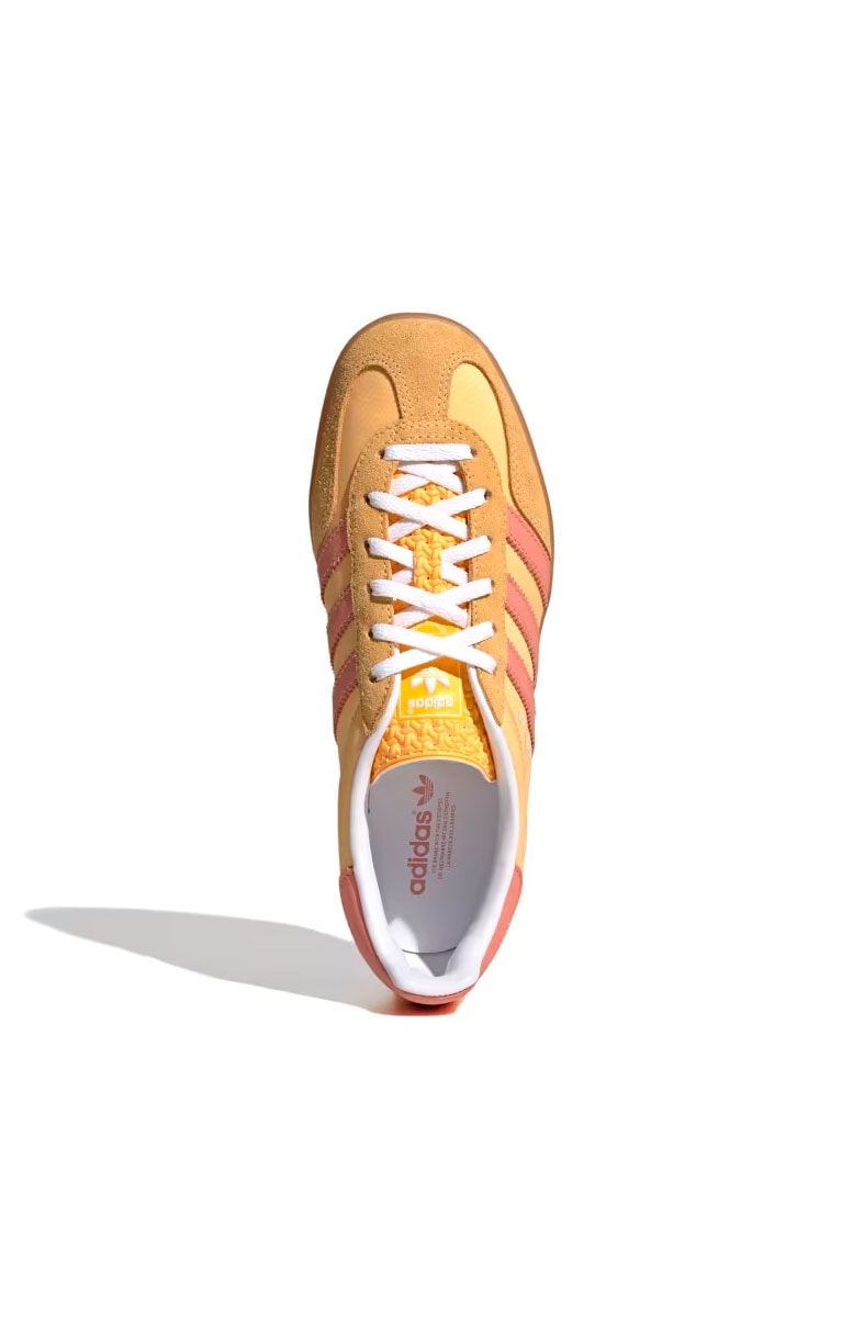 Tênis Adidas Gazelle Indoor Feminino Laranja/Amarelo IE2959