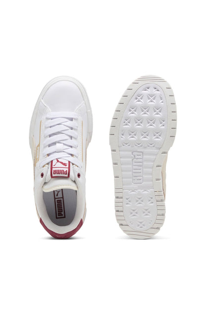 Tênis Puma Mayze Crashed Feminino Branco/Bordo 392495-10