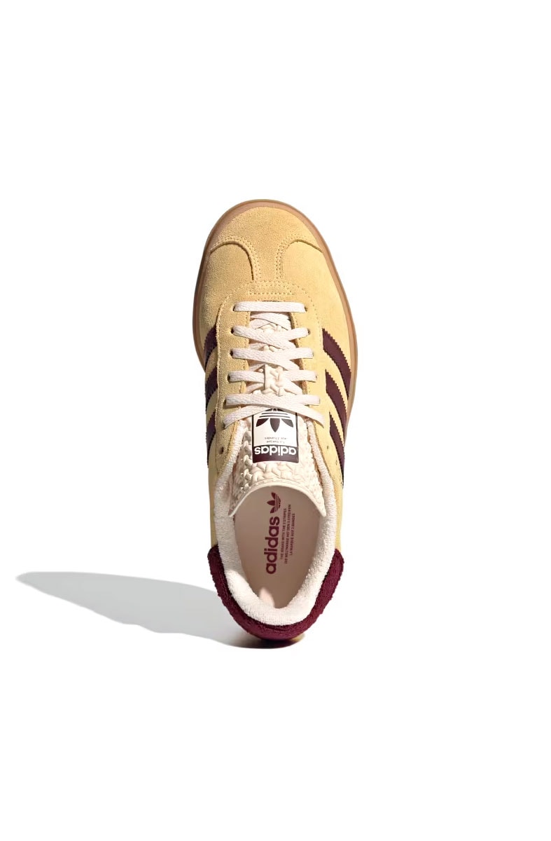 Tênis Adidas Gazelle Bold Feminino Amarelo/Marrom IF5937