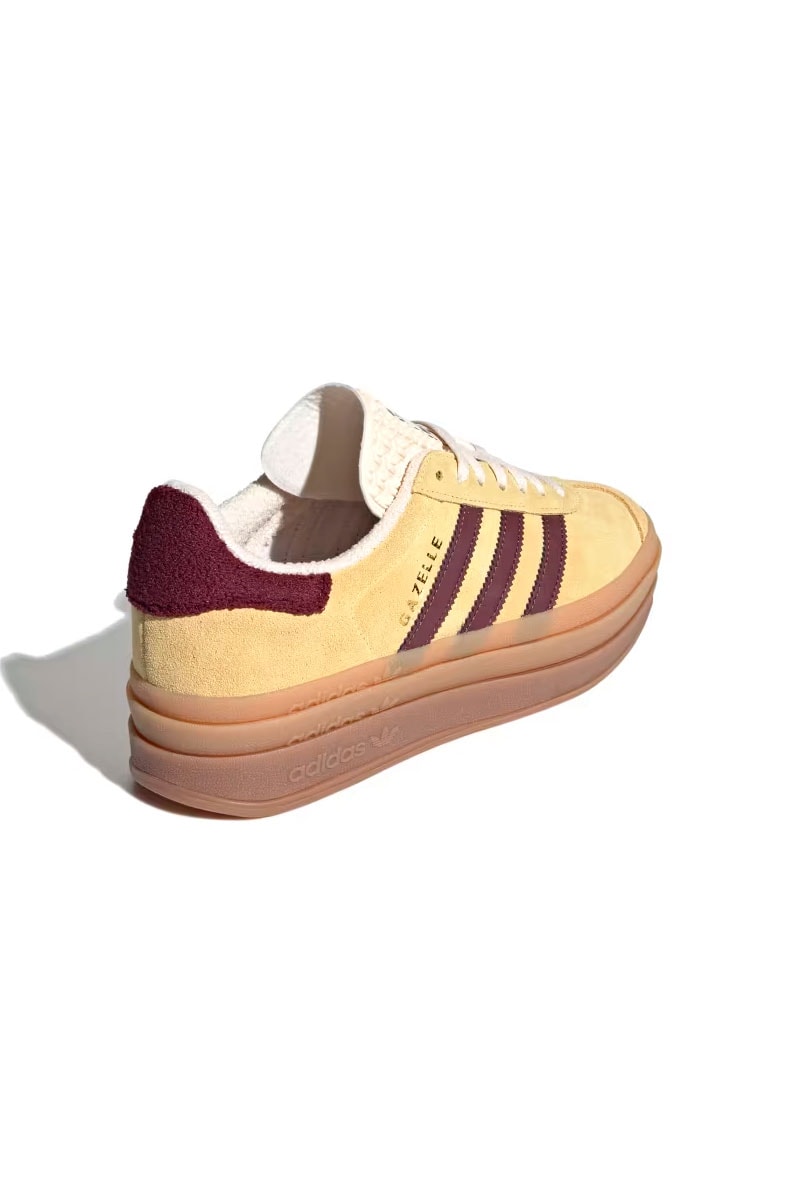 Tênis Adidas Gazelle Bold Feminino Amarelo/Marrom IF5937