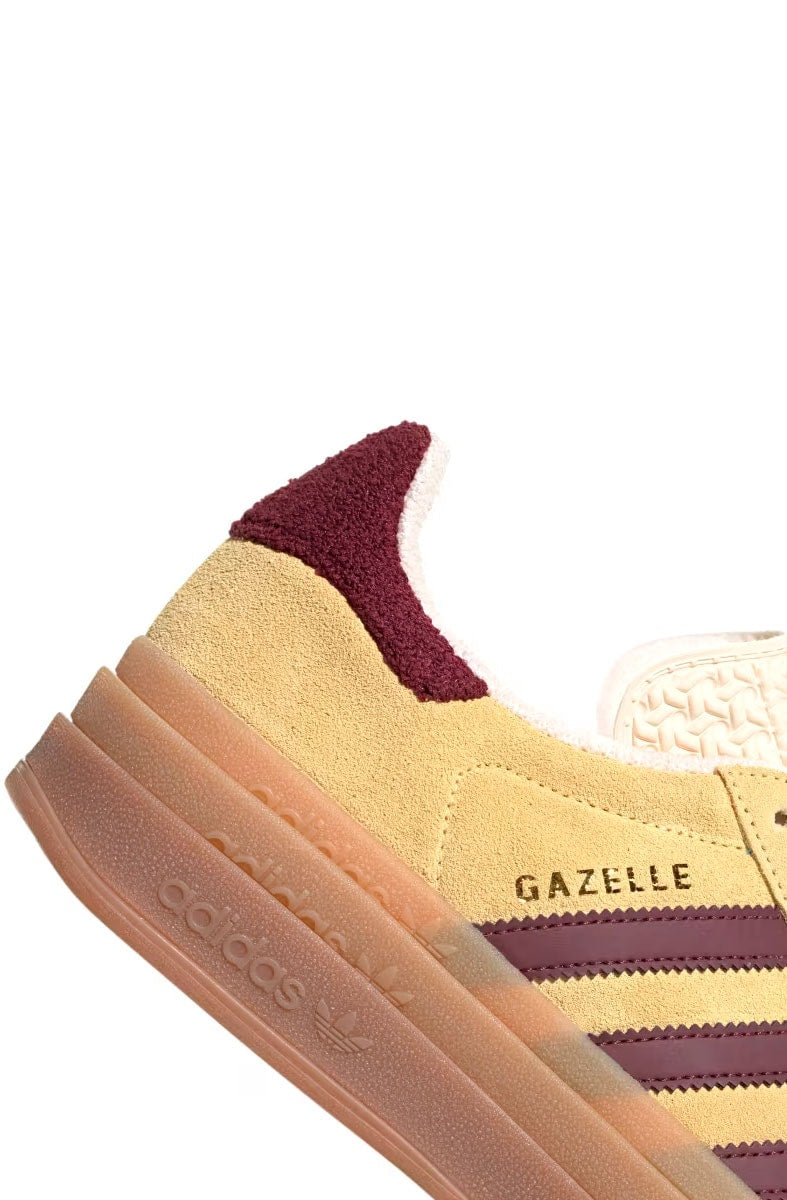 Tênis Adidas Gazelle Bold Feminino Amarelo/Marrom IF5937