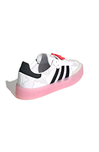 Tênis Adidas Sambae Hello Kitty Branco/Preto/Rosa IG4450
