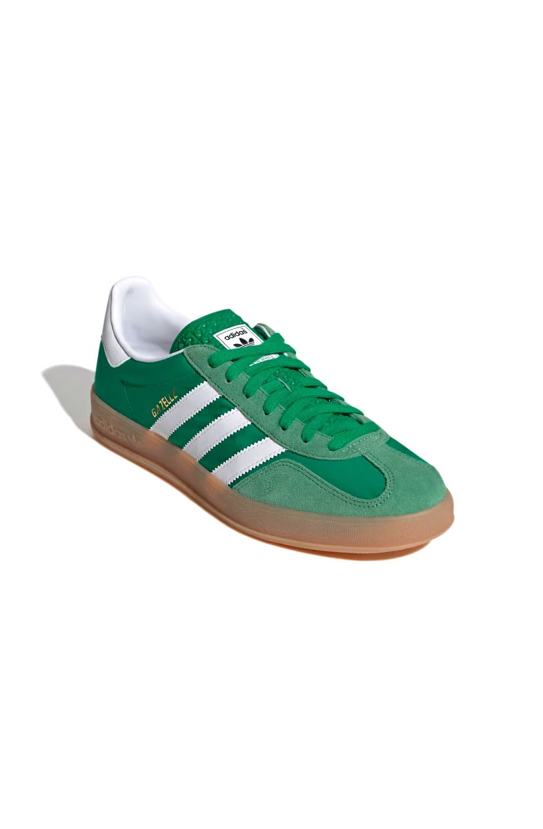 Tênis Adidas Gazelle Indoor Verde/Branco IE6605