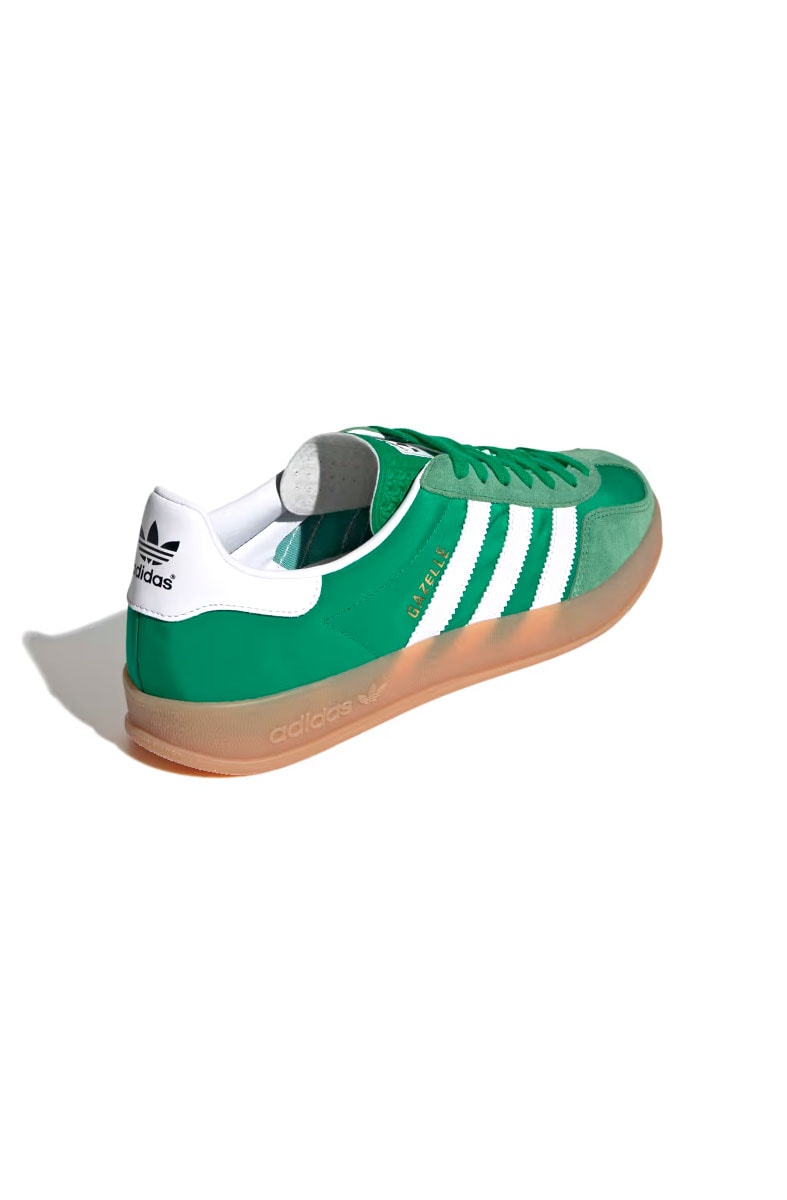 Tênis Adidas Gazelle Indoor Verde/Branco IE6605