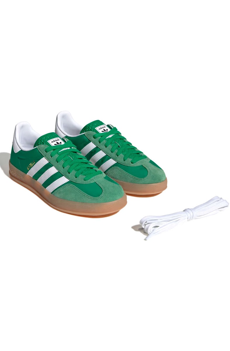 Tênis Adidas Gazelle Indoor Verde/Branco IE6605