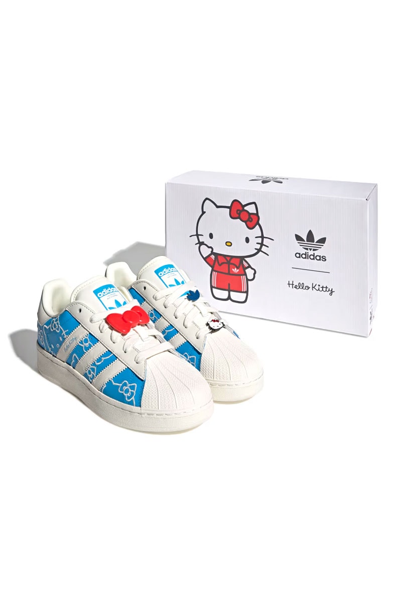 Tênis Adidas Superstar XLG Hello Kitty Azul/Branco IG4477