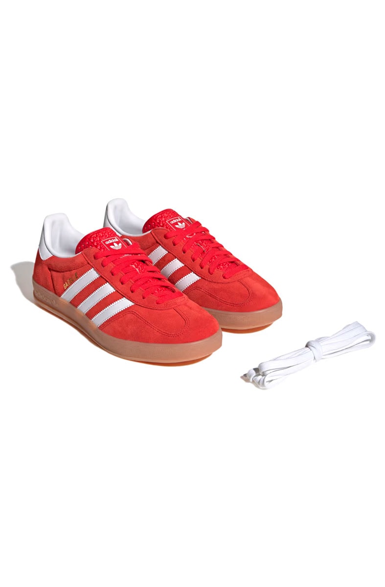 Tênis Adidas Gazelle Indoor Vermelho/Branco JI2063