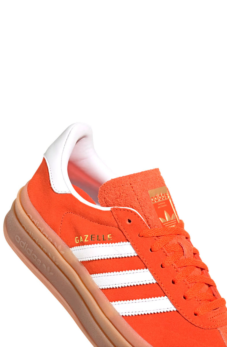 Tênis Adidas Gazelle Bold Feminino Laranja/Branco IG8672