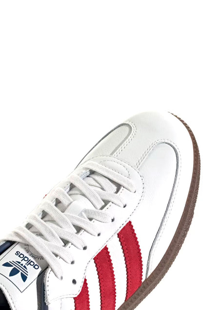 Tênis Adidas Samba OG Feminino Branco/Vermelho/Azul IH4881