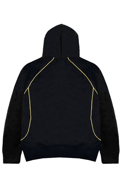 Blusa Umbro Masculino Panelled Hoodie Preto/Vinho/Ouro Antigo
