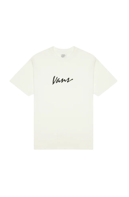 Camiseta Vans Classic Script SS Bege/Preto