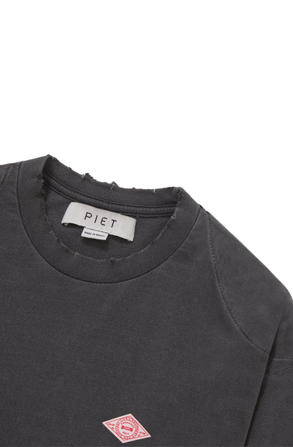 Camiseta Piet Double Long Sleeve Vintage Black