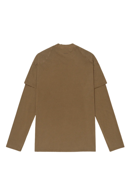 Camiseta Piet Double Long Sleeve Khaki