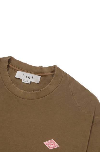 Camiseta Piet Double Long Sleeve Khaki