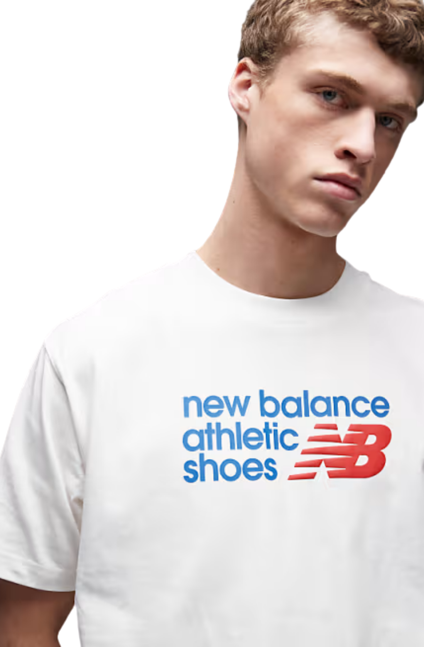 Camiseta New Balance Athletics Relaxed Premium Chest Logo Off-White