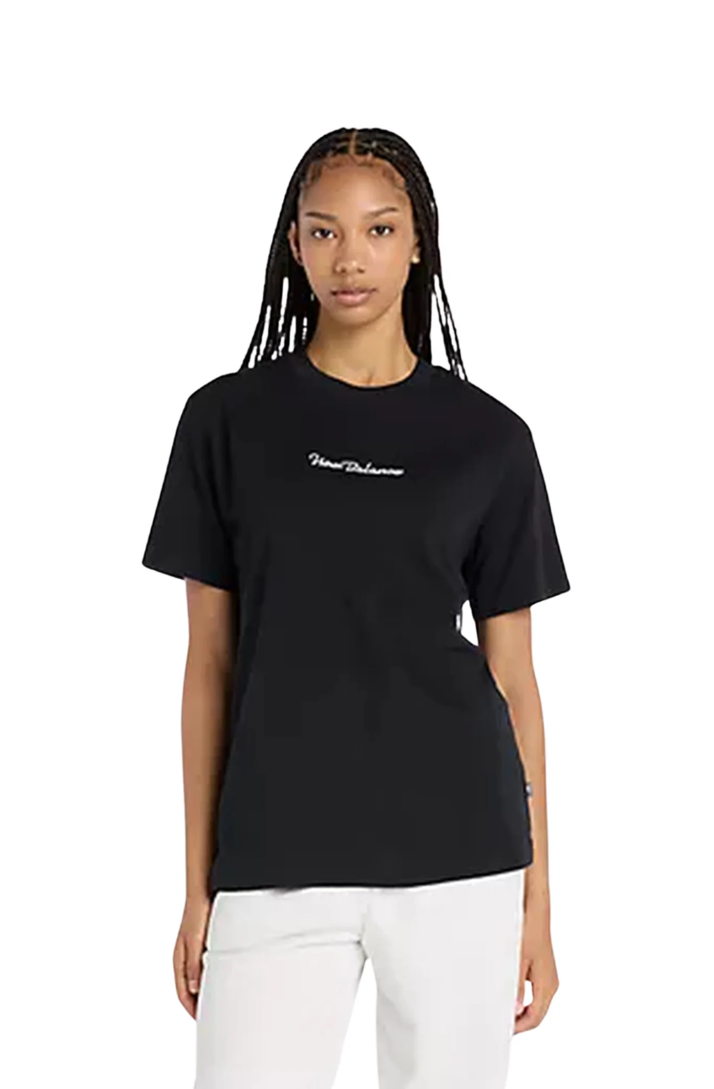 Camiseta New Balance Athletics Script Feminino Preto