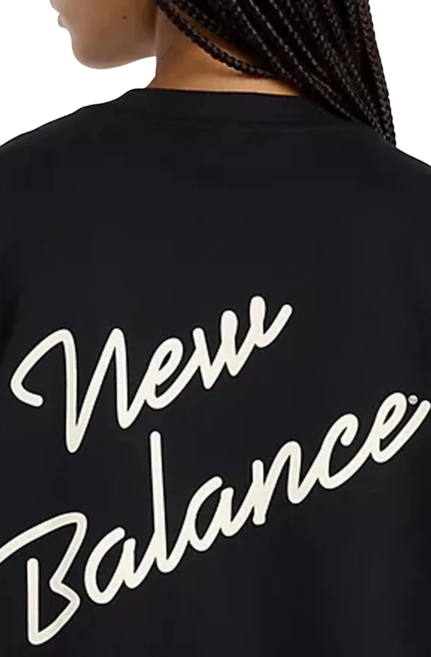Camiseta New Balance Athletics Script Feminino Preto